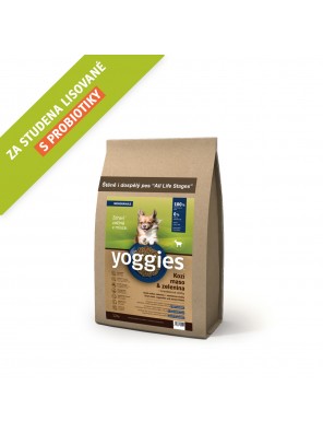 Yoggies Hypoalergenní MINIGRANULE pro psy s kozím masem, lisované za studena 2kg