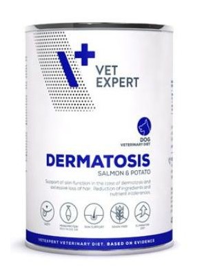 VetExpert VD 4T Dermatosis Dog Salmon konzerva 400g