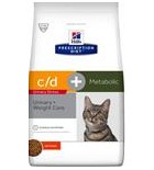 Hill's Prescription Diet Feline C/D Dry Urinary Stress + Metabolic 8 kg