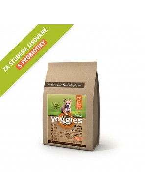 Yoggies Active kachna a zvěřina, granule lisované za studena 5 kg