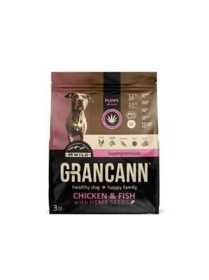 Grancann Chicken&Fish with Hempseeds Puppy allbreeds 3 kg