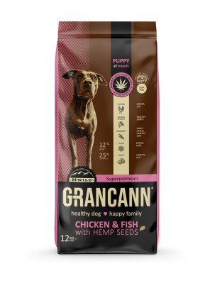 Grancann Chicken&Fish with Hempseeds Puppy all breeds 12 kg