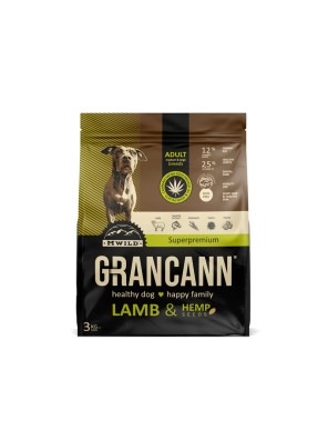 Grancann Lamb&Hemp seeds Adult medium&large breeds 3 kg