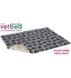 Vetbed protiskluz/Drybed šedá Packy 75 x 50 cm, vlas 30 mm