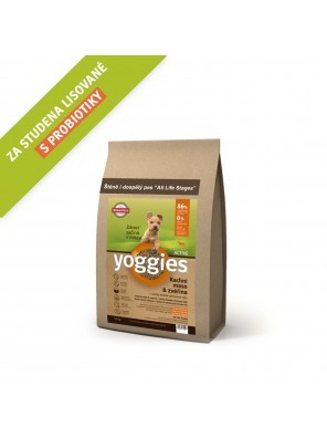 MINIGRANULE Yoggies Active, kachna a zvěřina, granule lisované za studena 2 kg