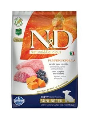 N&D Pumpkin DOG Puppy Mini Lamb & Blueberry 2,5kg