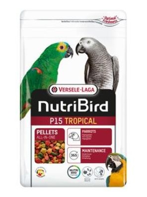 Krmivo VERSELE-LAGA Nutri Bird P15 Tropical pro velké papoušky - 1 kg NEW Krmivo VERSELE-LAGA Nutri Bird P15 Tropical pro velké papoušky - 1 kg NEW