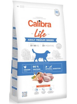 Calibra Dog Life Adult Medium Breed Chicken 12 kg