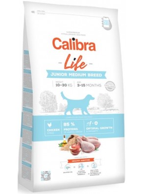 Calibra Dog Life Junior Medium Breed Chicken 12 kg 