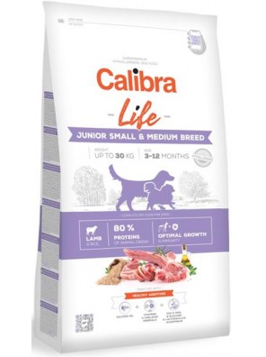Calibra Dog Life Junior Small & Medium Breed Lamb 2,5 kg