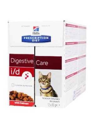 Hill's Prescription Diet Feline i/d s AB+ losos - kapsička 12 x 85 g