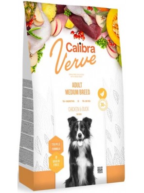 Calibra Dog Verve GF Adult Medium Chicken & Duck 12 kg