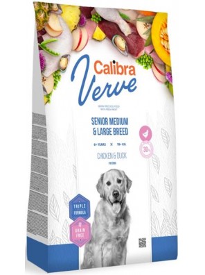 Calibra Dog Verve GF Senior Medium & Large Chicken & Duck 12 kg