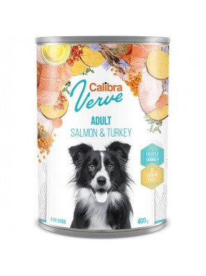 Calibra Dog Verve konz. GF Adult Salmon & Turkey 400 g