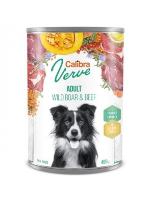 Calibra Dog Verve konz. GF Adult Wild Boar & Beef 400 g