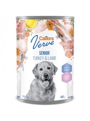 Calibra Dog Verve konz. GF Senior Turkey & Lamb 400 g