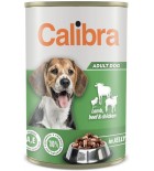 Calibra Dog konz.jehněčí+hovězí+kuře v želé 1240 g