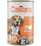 Calibra Dog konz.krůtí+kuřecí+těstoviny v želé 1240 g