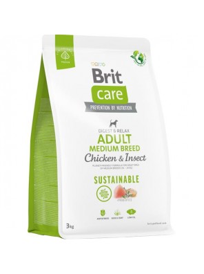 Brit Care Dog Sustainable Adult Medium Breed 3 kg