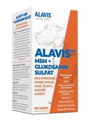 Alavis MSM + Glukosamin sulfát tbl 60 
