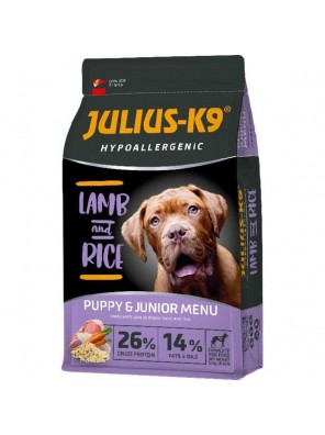 JULIUS K-9 HighPremium 12kg PUPPY&JUNIOR Hypoallergenic LAMB&Rice