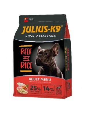 JULIUS K-9 HighPremium 3kg ADULT Vital Essentials BEEF&Rice