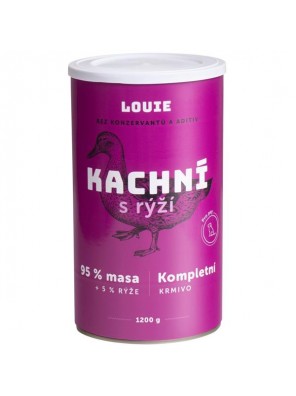Louie konz. pro psy kachní s rýží 1200 g