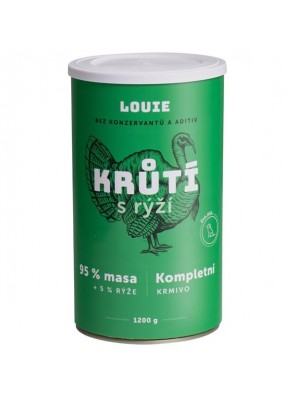 Louie konz. pro psy krůtí s rýží 1200g