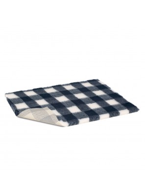 Vetbed protiskluz / Drybed modrá kostka 75 x 50 cm, vlas 30 mm