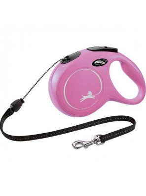 Flexi Classic NEW M lanko 8 m růžové 20 kg