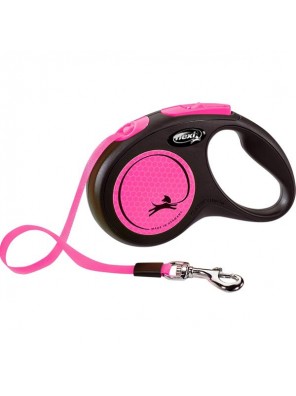 Flexi New Neon S pásek 5 m růžové 15 kg Flexi New Neon S pásek 5 m růžové 15 kg