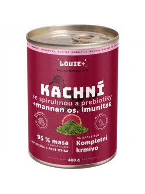 Louie konz.pro psy kachna, spirul.,prebiotika 400g Louie konz.pro psy kachna, spirul.,prebiotika 400g