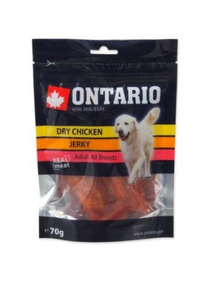 Pochoutka Ontario kuře, sušené plátky 70g