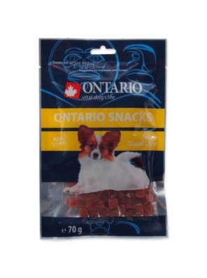 ONTARIO Snack Duck Dice Small dog - 70 g