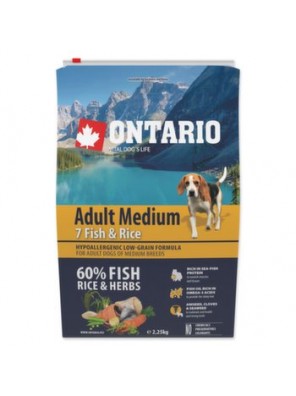 ONTARIO Adult Medium Fish & Rice - 2.25 kg
