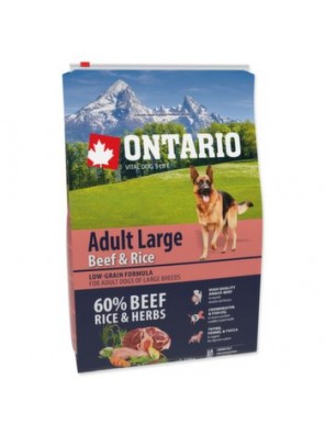 Krmivo Ontario Adult Large Beef & Rice 2,25kg