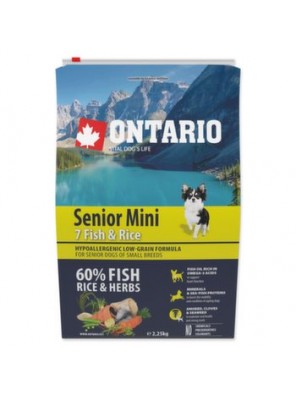 Krmivo Ontario Senior Mini Fish & Rice 2,25kg