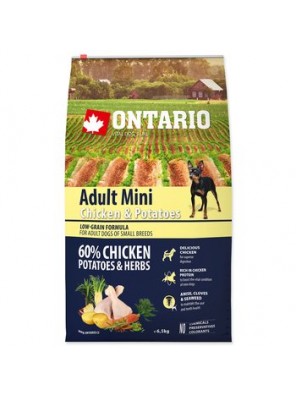 ONTARIO Dog Adult Mini Chicken & Potatoes & Herbs - 6.5 kg