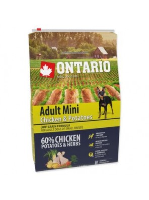 Krmivo Ontario Adult Mini Chicken & Potatoes 2,25kg