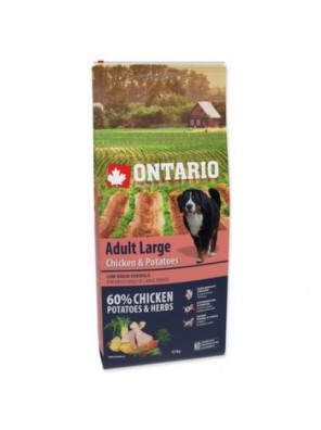 Krmivo Ontario Adult Large Chicken & Potatoes 12kg