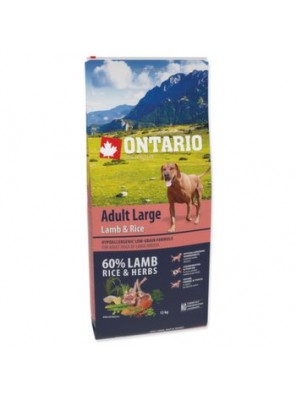 ONTARIO Dog Adult Large Lamb & Rice & Turkey - 12 kg