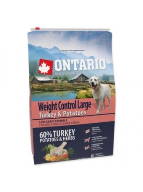 Krmivo Ontario Large Weight Control Turkey & Potatoes 2,25kg