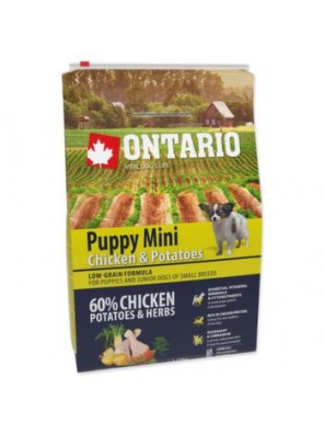Krmivo Ontario Puppy Mini Chicken & Potatoes 2,25kg