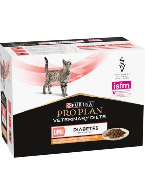 Purina PPVD Feline - DM Diabetes Manag.Chicken kapsička 10x85 g