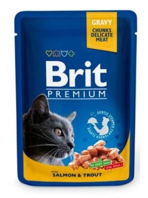 Brit Premium Cat kapsa with Salmon & Trout 100g Brit Premium Cat kapsa with Salmon & Trout 100g