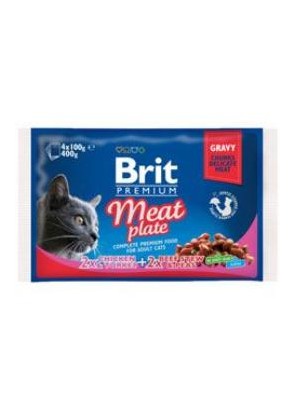 Brit Premium Cat kapsa Meat Plate 400g (4x100g) Brit Premium Cat kapsa Meat Plate 400g (4x100g)