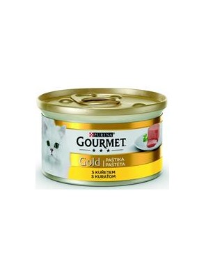Gourmet Gold cat konz.-jemná paštika kuře a játra 85 g Gourmet Gold cat konz.-jemná paštika kuře a játra 85 g