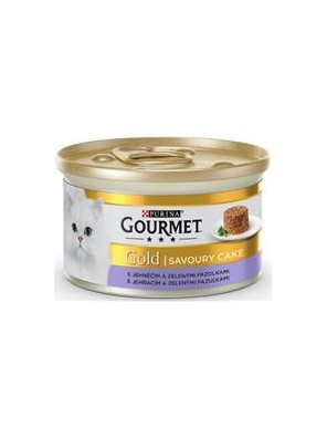 Gourmet Gold cat konz.-Savoury Cake jehně,fazolky 85 g