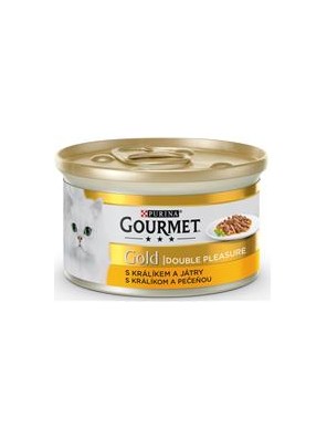 Gourmet Gold cat konz.-duš.a gril.k.králík a játra 85 g