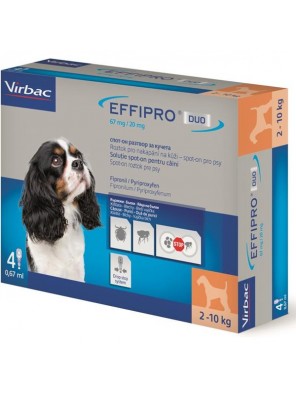 Effipro Duo S 67/20 mg spot-on 4 x 0.67 ml Effipro Duo S 67/20 mg spot-on 4 x 0.67 ml